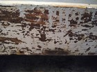 Early Primitive Wooden Bucket Bench Original Old Blue Paint Great Smaller Size