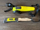 Vintage Beuchat Cougar Diving Knife Blade With Sheath Case