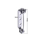 25mm Secure Back Clasp Bar Brooch Fastener Silver Safety Pins For Diy Jewellery