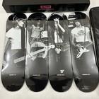 Set Of 4 The Ramones Globe Skateboard Deck Leather Case Box Set Limited Edition