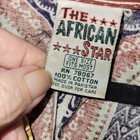 African Dashiki Top One Size 100  Cotton Yellow Tribal Print Short Sleeve Vintag