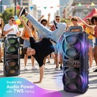 8   Portable Bluetooth Speaker Sub Woofer Heavy Bass Sound System Party remote