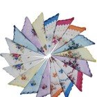 Mixed Lot 20  Square Hanky Cotton Vintage Style Floral Handkerchiefs Women 11 8   