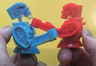 Nip Mattel Rock   em Sock   em Original Fighting Robot Rings Brand New