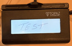  10  Topaz Systems T-lbk460-hsb-r Siglite Lcd Backlit Usb Signature Pad Terminal