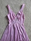 Vintage Olga Women   s Full Sweep Nightgown Lace Trim    Gorgeous