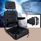 Komatsu Style Folding Seat Suspension Seat With Armrest   Track For Mini Digger