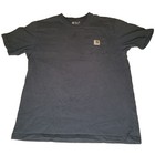 Lot Of 3 Carhartt Men s Pocket T-shirts  Gray Tan Workwear Medium Loose Fit
