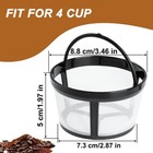 Reusable Coffee Filters  4 Cup Coffee Replaces Paper Filter Permanent Coffee    