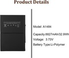 Usa 8827mah Battery Replacement Part For Apple Ipad Air 5th Gen A1484 020-8330-a