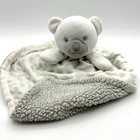 Little Beginnings Lovey Baby Plush Security Blanket Gray Bear Fleece Sherpa Soft