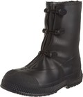 11001 Black Pvc Rubber Waterproof Over Work Boots Shoes Rain Snow Galoshes Sm-xl