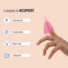 Sirona Reusable Menstrual Cup For Women   Medium Size With Pouch Free Shipping