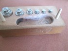 Vintage Balance Scale Weight Set In Wood Box Ounces