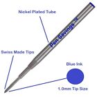 10 Ballpoint Refills For Montblanc Pen - Blue Medium Point