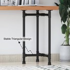 Industrial Metal Pipe Desk Legs  Heavy Duty Vintage Furniture Legs For Dining   