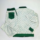 Vintage Mcm White Leather Tracksuit Jacket Pants   Bucket Hat Set Monogram Logo