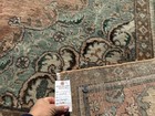 Old Vintage Oriental Rug 10x12 Handwoven Handmade Antique Muted Worn Blue 9x12