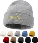 Personalised Printed Baby Beanie Hat Gift Unisex Any Name Baby Show Present
