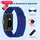 2 Pack Nylon Hume Band Replacement Strap Compatible 5 9    8 2   Black navyblue