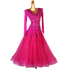 Latin Ballroom Dance Dress Modern Salsa Waltz Standard Long Dress f649 2 Colors