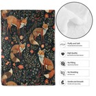 Miepos Elegant Fox And Floral Throw 50x60in  01