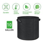 Grow Bags X10  10 Gallon Plant Fabric Pots  Thick Nonwoven Aeration Nursery Pot