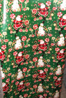 Vtg Department Store Christmas Santa Snowman Lg Wrapping Paper Roll 2-sided 30   