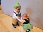Vintage  Schuco Wind Up  Dancing Bavarian Boy With Young Baby  2