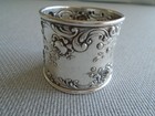 Gorham Sterling Silver  large Napkin Ring  roses Scroll   524   Mono  walter 