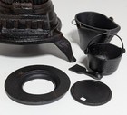Vintage Old Mountain 12  Cast Iron Pot Belly Stove With Wv Coal Bucket Salesman 