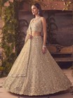 Luxury Net Lehenga Choli Motif Handwork Reception Party Wear Set