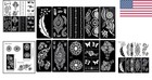 Durable Pvc Temporary Tattoo Stencils - Versatile Designs For Every Occasion