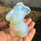 3     Carved Opal Crystal Fat Female Model Reiki Heal