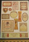 75 Diff  Vintage Ornate Pharmacy Medicine Apothecary Labels On 6 Pages