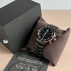 Bulova Marine Star 98b302 Black Dial 45mm Stainless Steel Men s Quartz Watch
