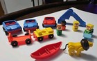Vintage 1970s Playskool Familiar Places Car Lion  Figures 14 Piece Mixed Lot