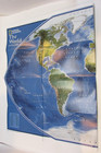 Vintage 2015 National Geographic Two Side Map Of The World Normal And Satellite