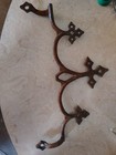 Pair Of Vintage  gothic Victorian Style Fence Toppers Cast Iron