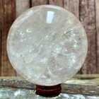 Clear Quartz Crystal Sphere Ball Polished Gemstone Reiki Chakra  940 G