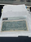 1864  10 Confederate States Of America Note Pmg 63 Choice Uncirculated