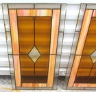 2- 12  X 24   Handcrafted Stained Glass  Window Panels