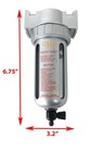 3 8  Npt Mid Flow Particulate Filter water Trap For Air Compressor Compressed   