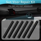 6 Pack Sun Visor Repair Kit  Compatible With Jeep Wrangler  Jk Jku 20072017 D   