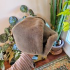 Vintage East German Army Nva Cold Weather Military Faux Fur Hat Era 50s-80s