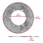 Rear Brake Disc Rotor W  Brake Pad For Honda 43251-mea-671