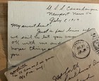 Wwi Letter Uss Canandaiqua To Sweetheart  In Ohio 