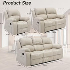 Modern Leather Recliner Sofa Set     3 Seater   Loveseat   Single Couch