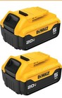 Dewalt 20v Max 5 Ah Lithium Ion Battery 2-pack  dcb205-2 