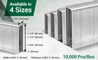 10 000pcs Meite 16 Gauge 1 2  Crown Upholstery Staples 5 8 -2  Length Galvanized